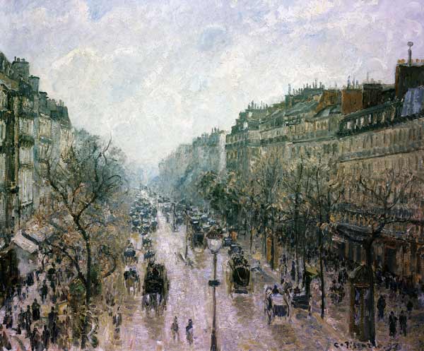 Le Boulevard Montmartre od Camille Pissarro