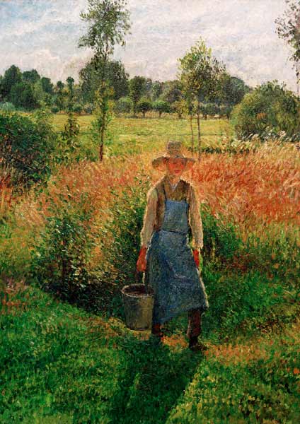 The gardener, after-midday sun, Eragny od Camille Pissarro