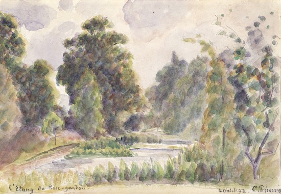 Pond at Kew Gardens od Camille Pissarro