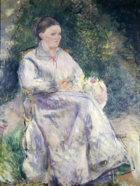 Portrait of Julie Velay, Wife of the Artist od Camille Pissarro