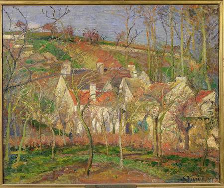 The Red Roofs, or Corner of a Village, Winter od Camille Pissarro