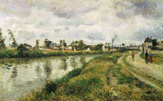 Riverside at Argenteuil od Camille Pissarro