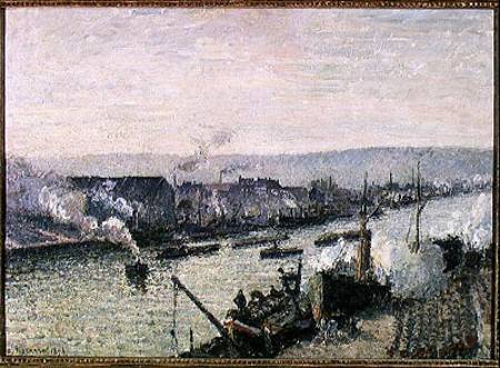 Saint-Sever Port, Rouen od Camille Pissarro