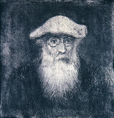 Self Portrait (engraving) od Camille Pissarro