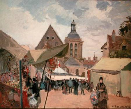 September Fete, Pontoise od Camille Pissarro
