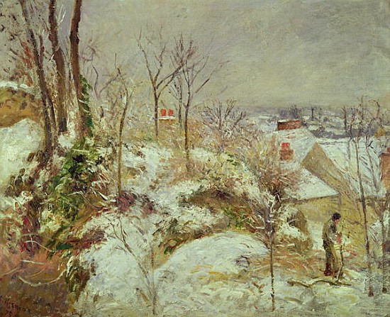 Snow Scene od Camille Pissarro