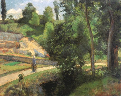 The quarry in Pontoise od Camille Pissarro