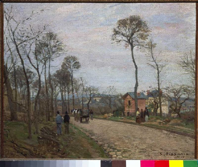 The Strasse of Louvecienne od Camille Pissarro