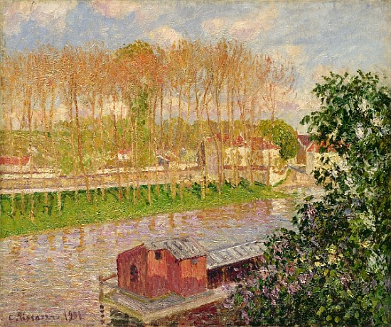 Sunset at Moret-sur-Loing od Camille Pissarro