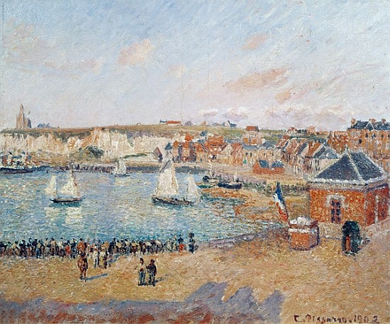 The Outer Harbour at Dieppe od Camille Pissarro