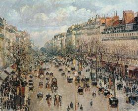The boulevard Montmartre in Paris.