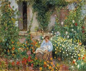Mother and Child in the Flowers