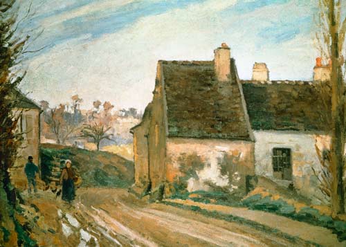 The Tumbledown Cottage near Osny od Camille Pissarro