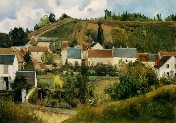 View of L ' Hermitage od Camille Pissarro