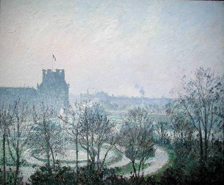 White Frost, Jardin des Tuileries od Camille Pissarro