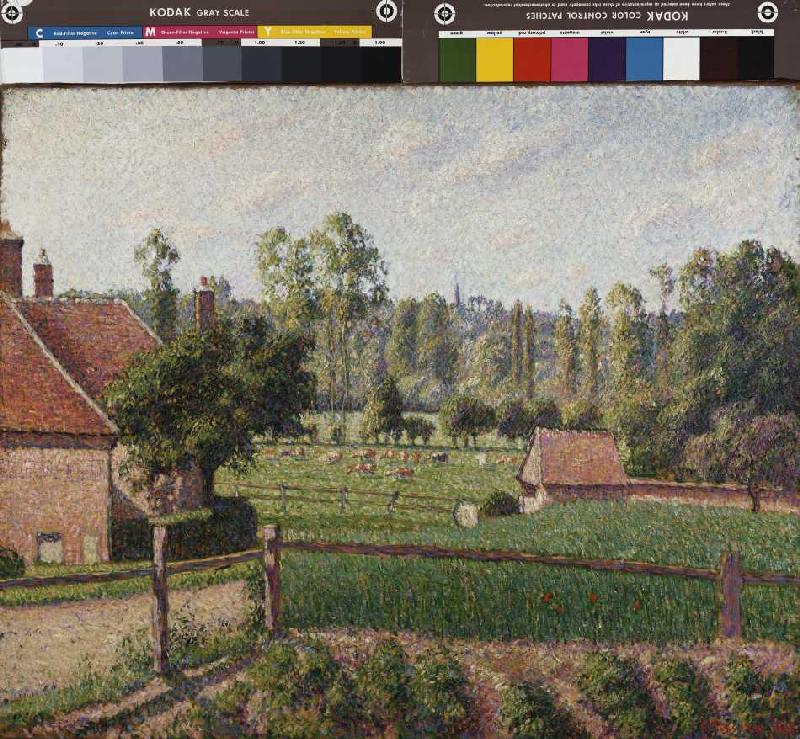 Wiese in Eragny od Camille Pissarro