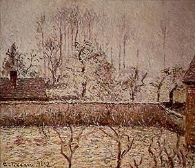 Winter landscape of Eragny. od Camille Pissarro