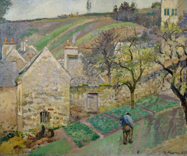 Hillside of the Hermitage, Pontoise od Camille Pissarro