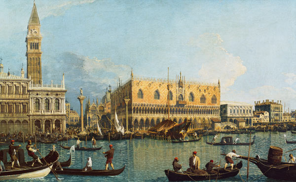 The doge palace with the Piazzetta od Giovanni Antonio Canal (Canaletto)