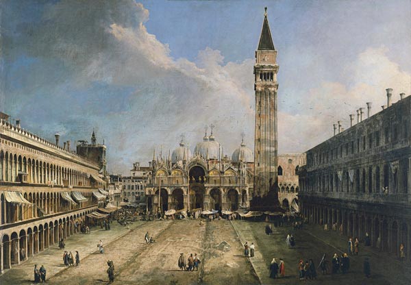 The Piazza San Marco in Venice od Giovanni Antonio Canal (Canaletto)