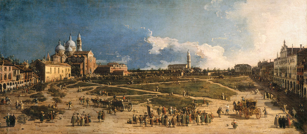 Prà della Valle in Padua od Giovanni Antonio Canal (Canaletto)