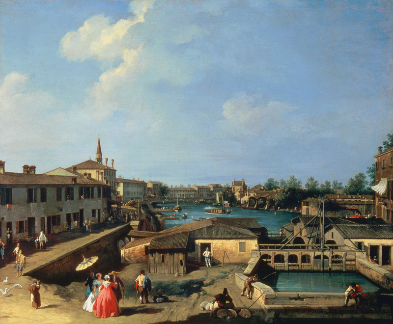 Sluices of Dolo od Giovanni Antonio Canal (Canaletto)