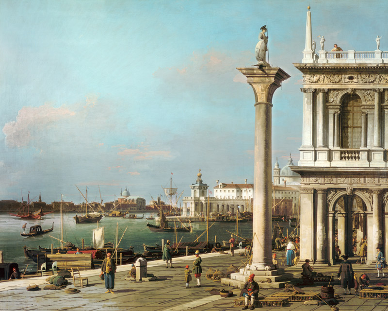 View of The Entrance to the Grand Canal from the Piazzetta od Giovanni Antonio Canal (Canaletto)