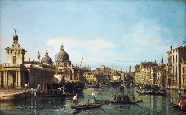At the beginning of the Canale grandee in Venice od Giovanni Antonio Canal (Canaletto)
