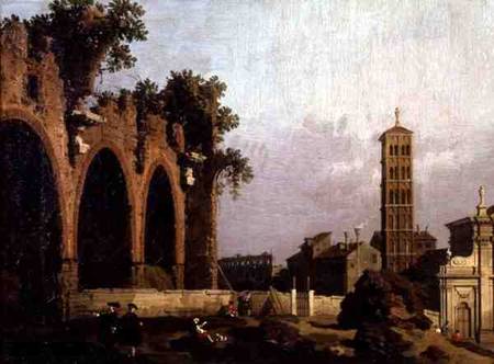 The Basilica of Massenlio od Giovanni Antonio Canal (Canaletto)