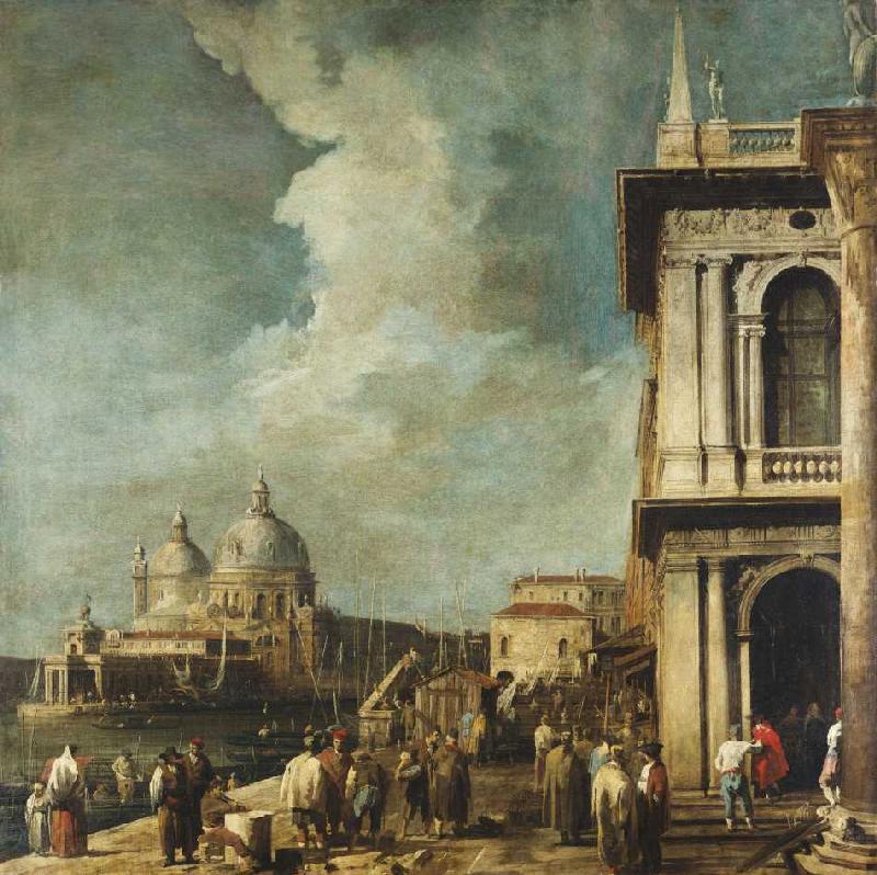 Look at the Canale grandee and Sta.Maria della salutes of the Piazetta in Venice od Giovanni Antonio Canal (Canaletto)