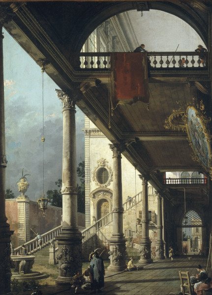 Canaletto / Capricio / Paint./ 1765 od Giovanni Antonio Canal (Canaletto)