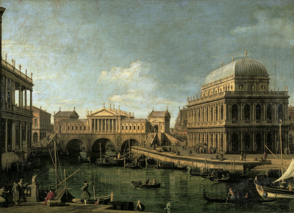 Canaletto / San Giacometto, Venice od Giovanni Antonio Canal (Canaletto)