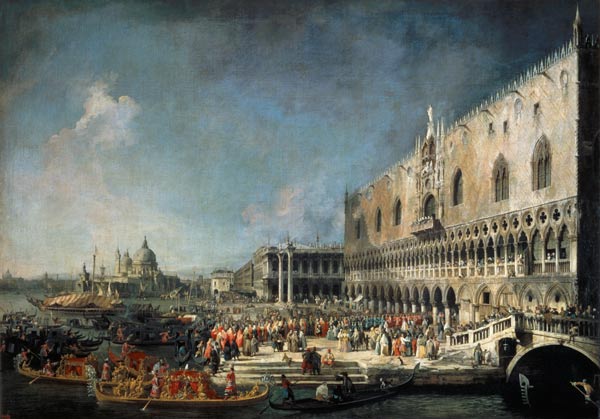 Receipt of a French sent in Venice od Giovanni Antonio Canal (Canaletto)