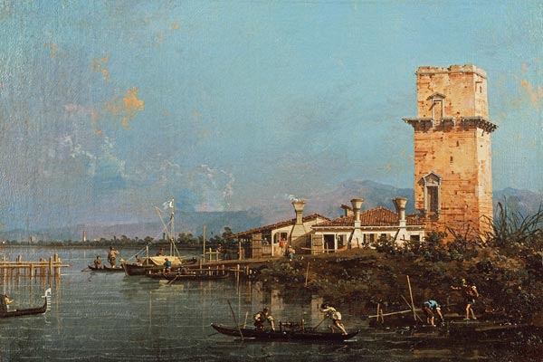 La Torre di Malghera (oil on canvas) od Giovanni Antonio Canal (Canaletto)
