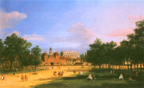 London: The Old Horse Guards and The Banqueting reverberation od Giovanni Antonio Canal (Canaletto)
