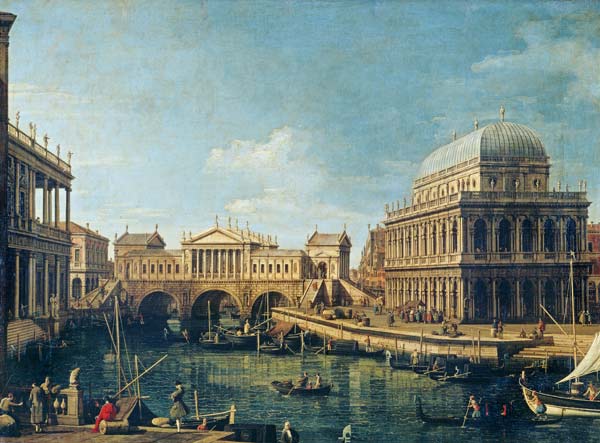 Caprice: are of Palladian design of for The Rialto bridge od Giovanni Antonio Canal (Canaletto)