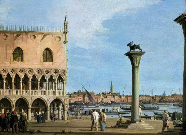 The Piazzetta di San Marco Looking South, Venice od Giovanni Antonio Canal (Canaletto)