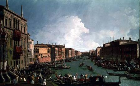 A Regatta on the Grand Canal od Giovanni Antonio Canal (Canaletto)