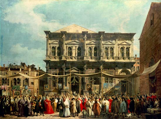 The Rochusfest od Giovanni Antonio Canal (Canaletto)