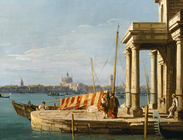 The Quay of the Dogano, Venice od Giovanni Antonio Canal (Canaletto)