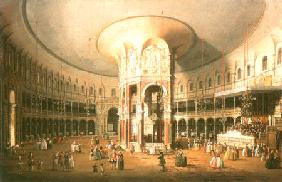The inside of the rotunda of the Ranelagh House in London