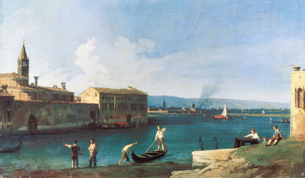 View of San Michele in Isola, Venice od Giovanni Antonio Canal (Canaletto)