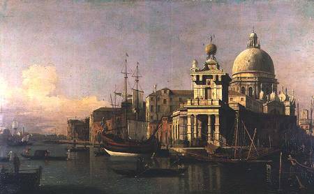 A view of the Dogana and Santa Maria della Salute od Giovanni Antonio Canal (Canaletto)