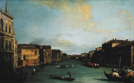 View of The Grand Canal from the Rialto Bridge od Giovanni Antonio Canal (Canaletto)
