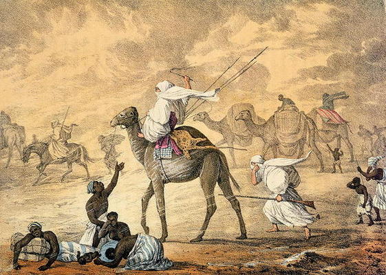 A Sand Wind on the Desert, from 'Narrative of Travels in Northern Africa in the Years 1818-19 and 18 od Captain George Francis Lyon