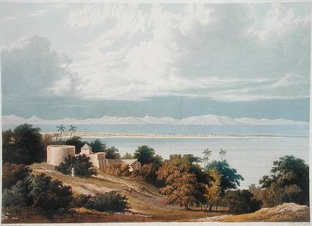 Approach of the Monsoon, Bombay Harbour, from a drawing by William Westall (1781-1850) from 'Scenery od Captain Robert M. Grindlay