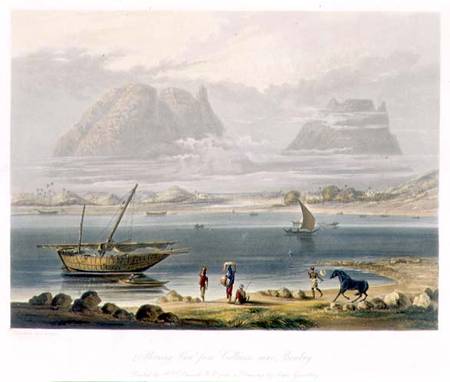 Morning View from Calliann, near Bombay, from Volume I of 'Scenery, Costumes and Architecture of Ind od Captain Robert M. Grindlay