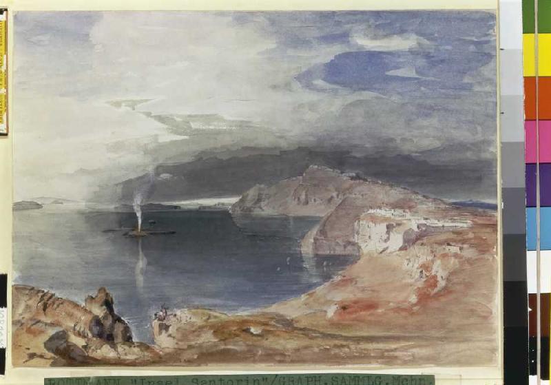 Island of Santorin od Carl Anton Joseph Rottmann