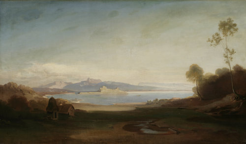 Südliche Landschaft mit Meeresbucht od Carl Anton Joseph Rottmann