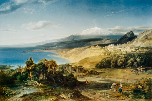 Taormina with the Aetna od Carl Anton Joseph Rottmann